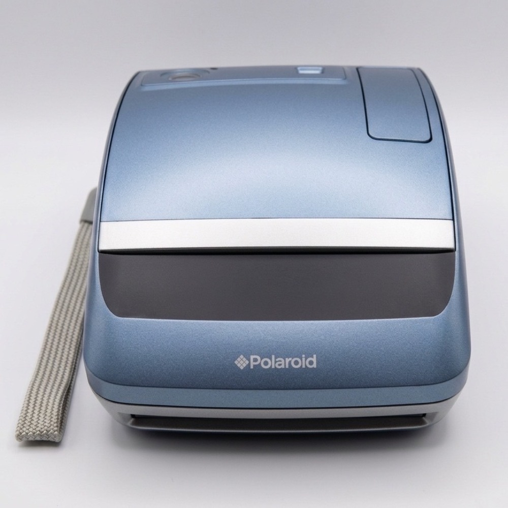 Polaroid One600 Classic Instant Film Camera Blue Folding 600 Film Vtg 2000s Y2K